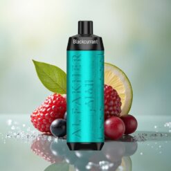 Al Fakher Crown Bar 8000 Crystal Svartrips Is med 5mg nikotin og 600mAh