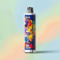 UWIN Crystal 10000 Puffs: Engangsvape med RGB-belysning, Mesh-spole, 18ml/650mAh