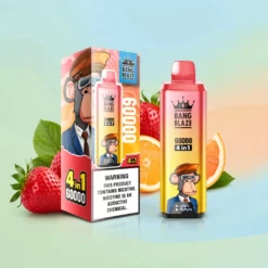 Bang Blaze 60K Puffs 4 i 1 Engangsvape – 60 000 drag, 40 ml e-væske, LED, mesh