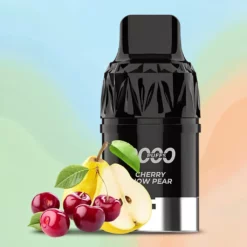 Crwn Kun Pod - Fersken Eple - 9000 drag - Mesh-spole - USB-C oppladbar