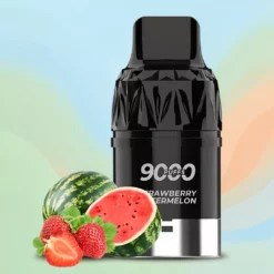 Crwn Kun Pod - Jordbær Vannmelon - 9000 trekk - mesh-spole og USB-C